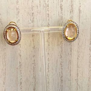 FINAL SALE….10K Rose Quartz Earrings